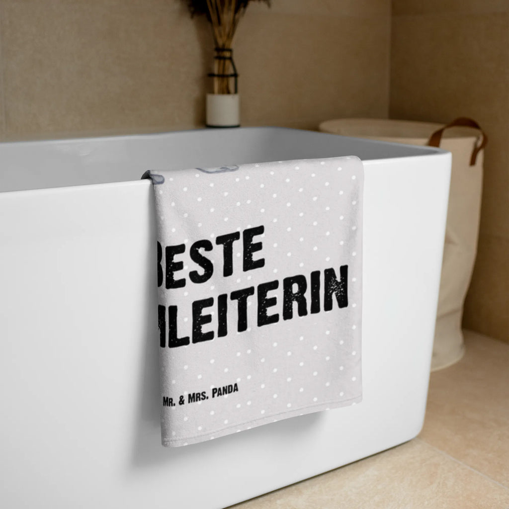XL ręcznik kąpielowy Panda Najlepsza kierowniczka zespołu dla, Dziękuję, Prezent, Wręczyć, Urodziny, Prezent urodzinowy, Pomysł na prezent, Podziękować, Upominek, Sprawić radość, Tip na prezent
