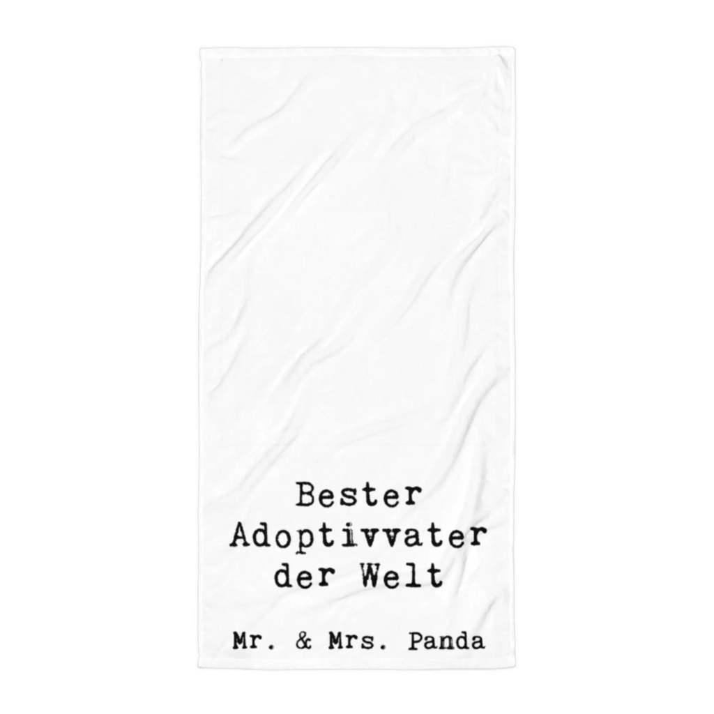 XL bath towel panda Best adoptive father in the world luxury bath sheet, spa towel, large beach towel, oversized towel, extra large swim towel, XL bath towel, for, thank you, gift, giving, birthday, birthday present, gift idea, souvenir, make you happy, gift tip, adopted, adoption, adoptive father