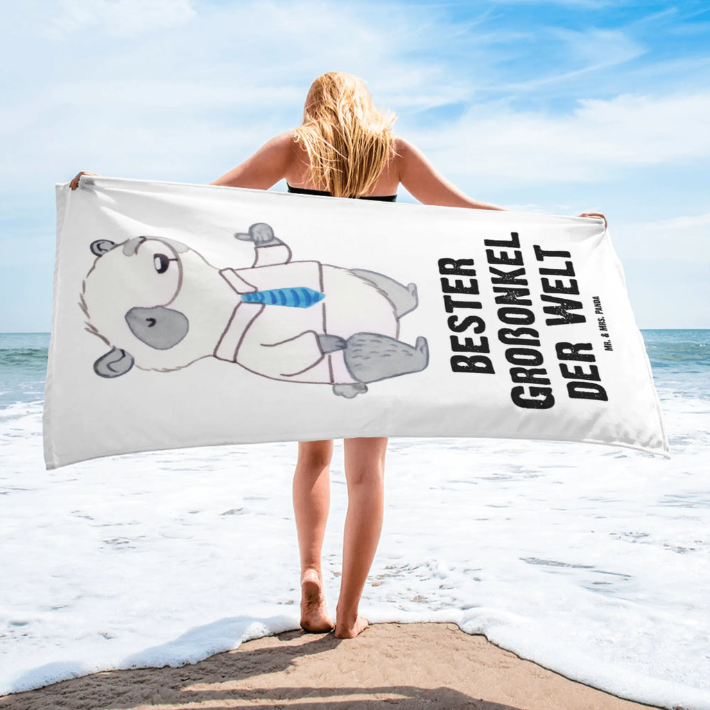 XL ręcznik kąpielowy Panda Najlepszy wielki wujek na świecie dla, Dziękuję, Prezent, Wręczyć, Urodziny, Prezent urodzinowy, Pomysł na prezent, Podziękować, Upominek, Sprawić radość, Tip na prezent