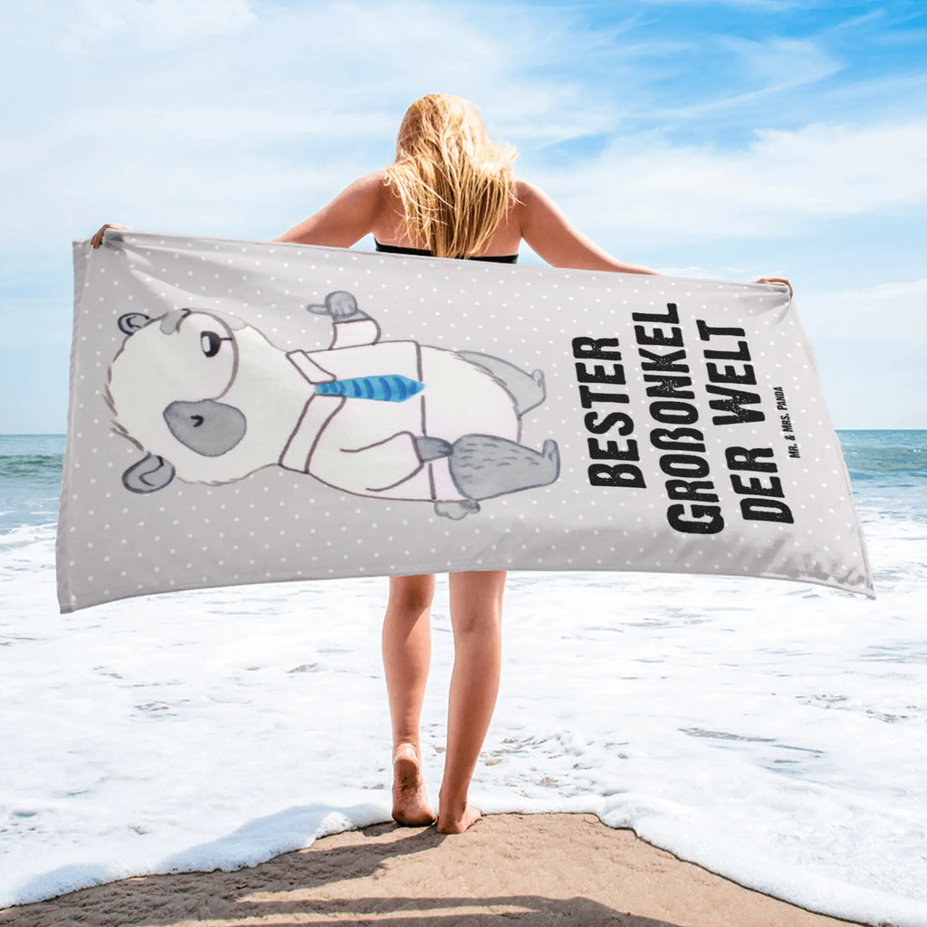 XL ręcznik kąpielowy Panda Najlepszy wielki wujek na świecie dla, Dziękuję, Prezent, Wręczyć, Urodziny, Prezent urodzinowy, Pomysł na prezent, Podziękować, Upominek, Sprawić radość, Tip na prezent