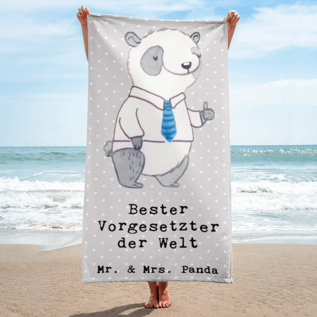 XL bath towel panda Best boss in the world luxury bath sheet, large beach towel, spa towel, extra large swim towel, oversized towel, XL bath towel, for, thank you, gift, giving, birthday, birthday present, gift idea, souvenir, make you happy, gift tip, Farewell Gift, Present, Head of Department, Leader, Employer, Boss, Supervisor, Colleague, Work, Executive