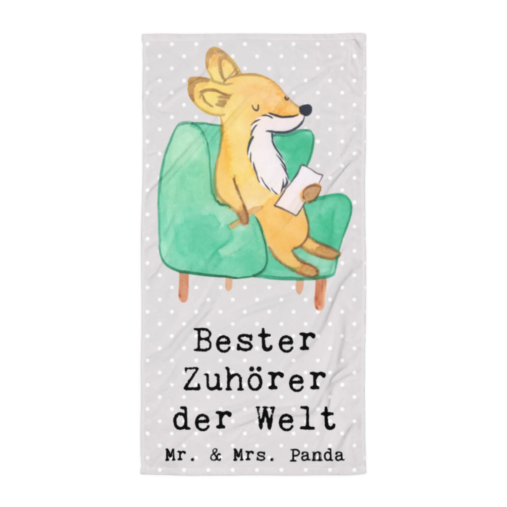 XL ręcznik kąpielowy lis Najlepszy słuchacz na świecie dla, Dziękuję, Prezent, Wręczyć, Urodziny, Prezent urodzinowy, Pomysł na prezent, Podziękować, Upominek, Sprawić radość, Tip na prezent