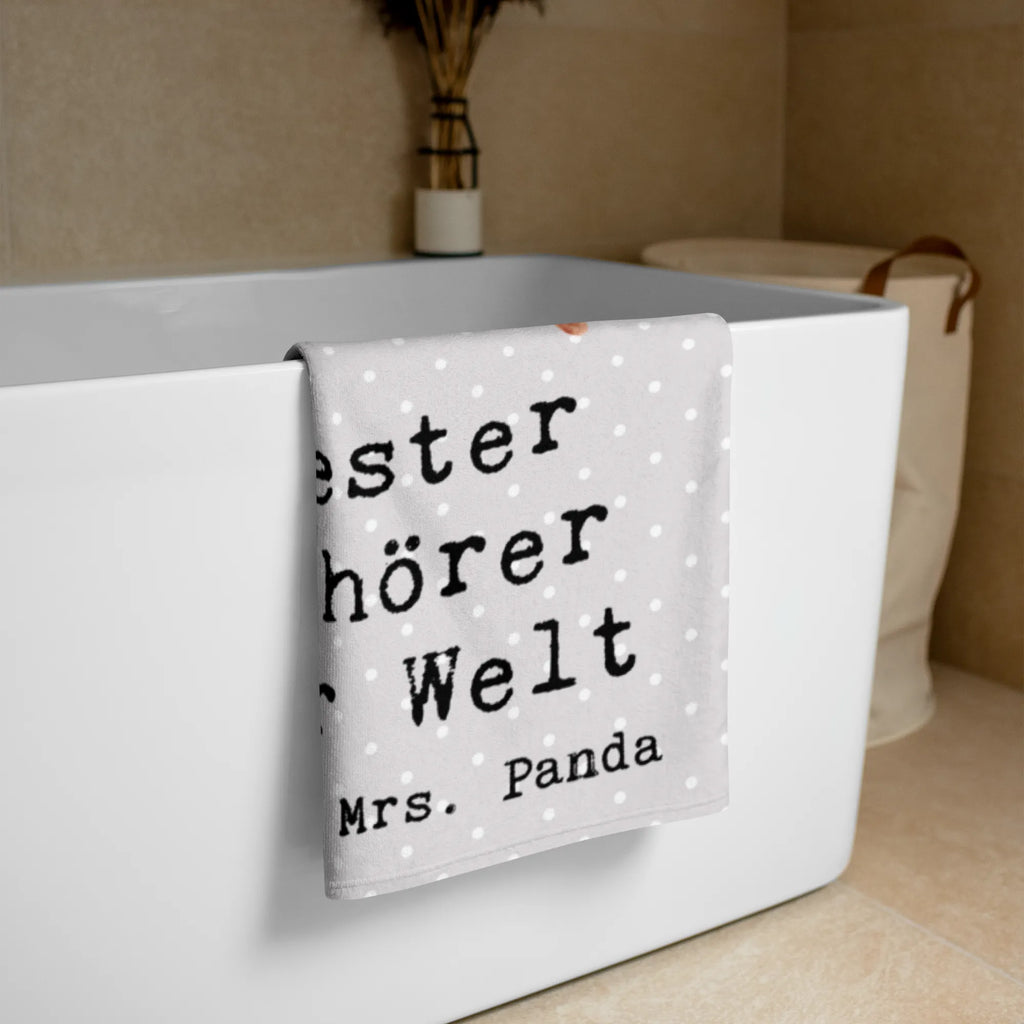 XL ręcznik kąpielowy lis Najlepszy słuchacz na świecie dla, Dziękuję, Prezent, Wręczyć, Urodziny, Prezent urodzinowy, Pomysł na prezent, Podziękować, Upominek, Sprawić radość, Tip na prezent