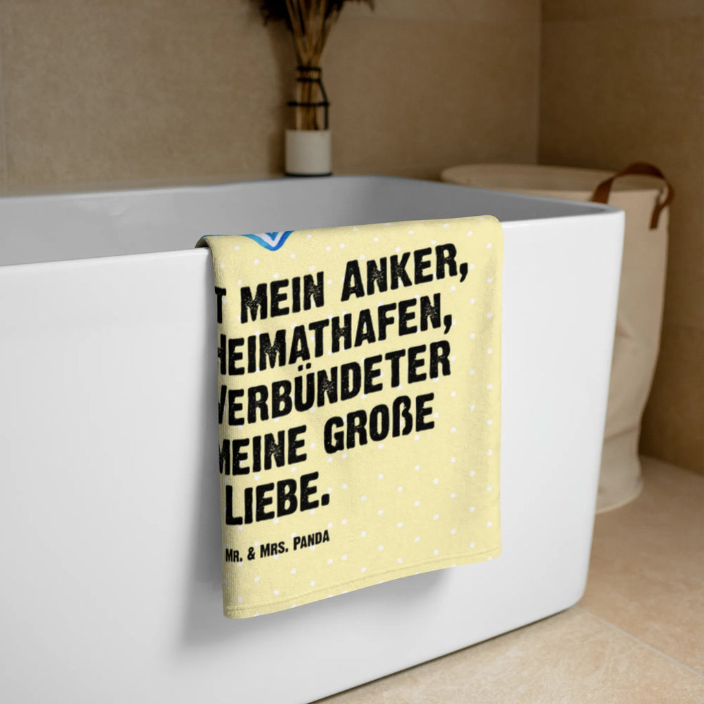 XL ręcznik kąpielowy kotwica Niebieski Motywy zwierzęce, dobra energia, zabawne powiedzonka, zwierzęta