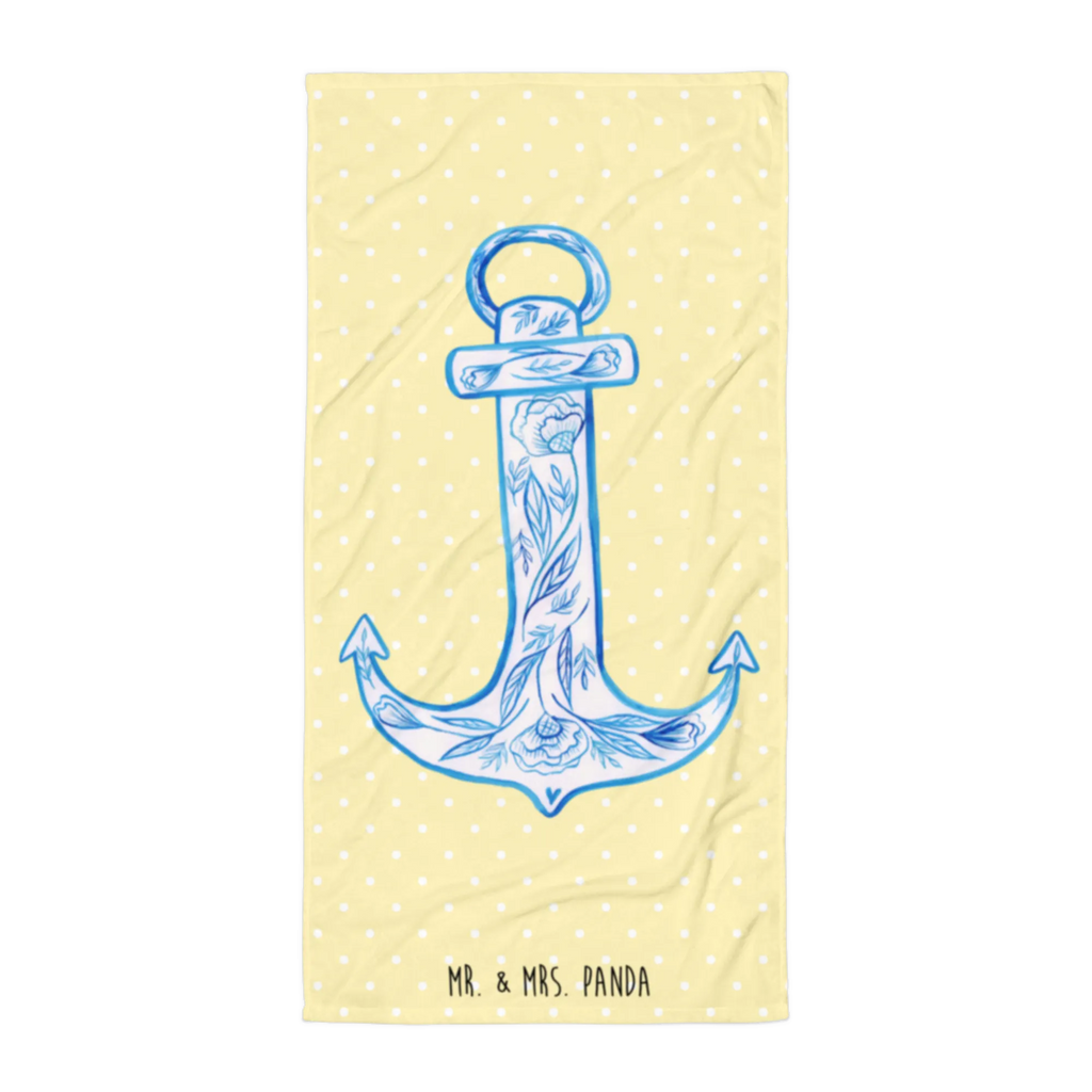 XL ręcznik kąpielowy kotwica Niebieski Motywy zwierzęce, dobra energia, zabawne powiedzonka, zwierzęta