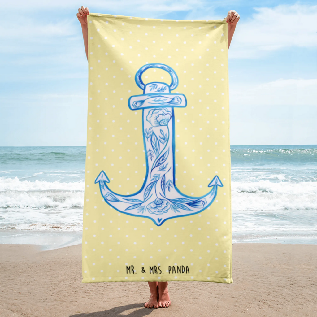 XL ręcznik kąpielowy kotwica Niebieski Motywy zwierzęce, dobra energia, zabawne powiedzonka, zwierzęta