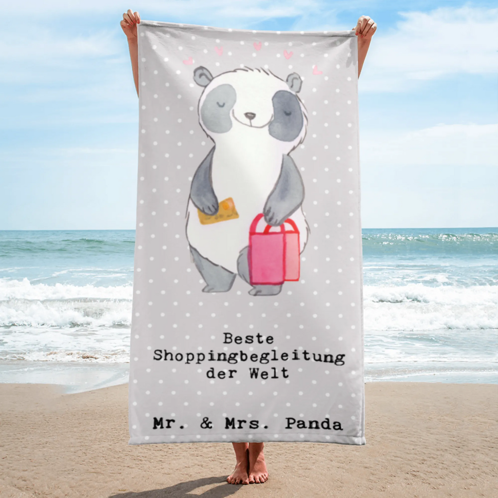 XL bath towel panda Best shopping companion in the world spa towel, extra large swim towel, oversized towel, luxury bath sheet, XL bath towel, large beach towel, for, thank you, gift, giving, birthday, birthday present, gift idea, souvenir, make you happy, gift tip, partner, Shopping companion, escort, boyfriend, girlfriend, bff, shopping, best, queen, shopping queen, shopping partner