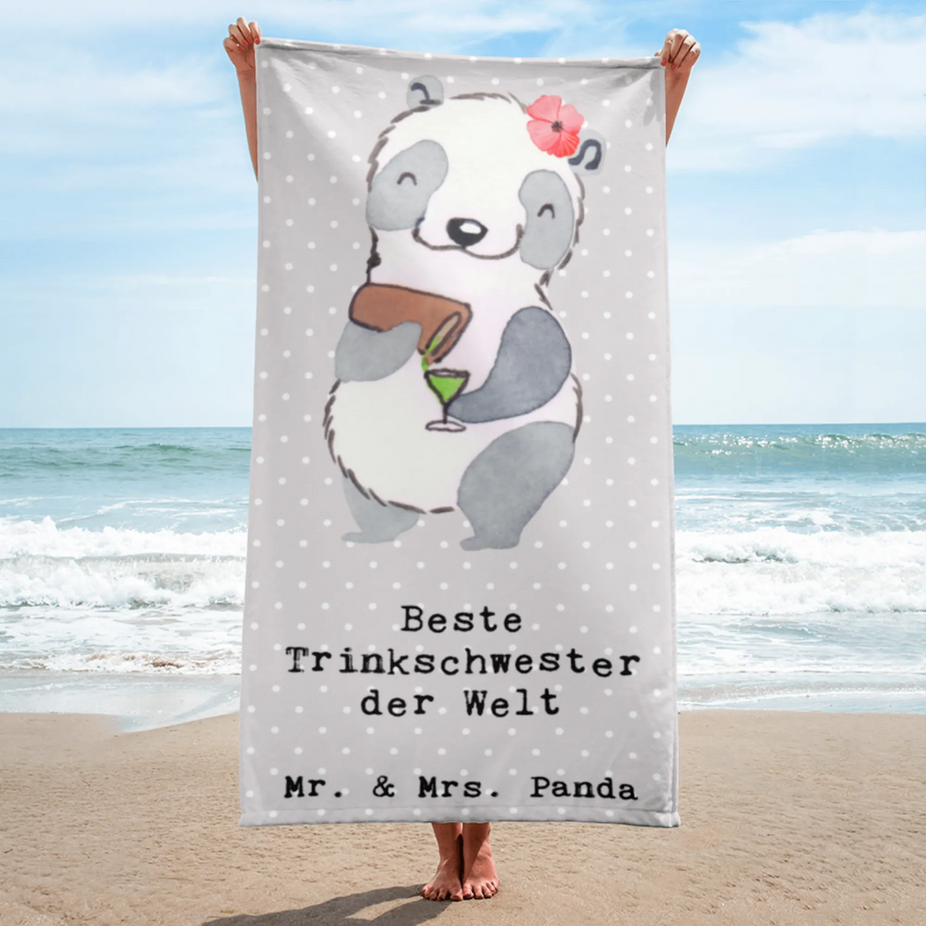 XL bath towel panda Best drinking sister in the world luxury bath sheet, XL bath towel, oversized towel, extra large swim towel, large beach towel, spa towel, for, thank you, gift, giving, birthday, birthday present, gift idea, souvenir, make you happy, gift tip, sister, weekend, sister from another mister, party, drinking sister, bae, Drinking sister, drinking, trifle, friend, alcohol