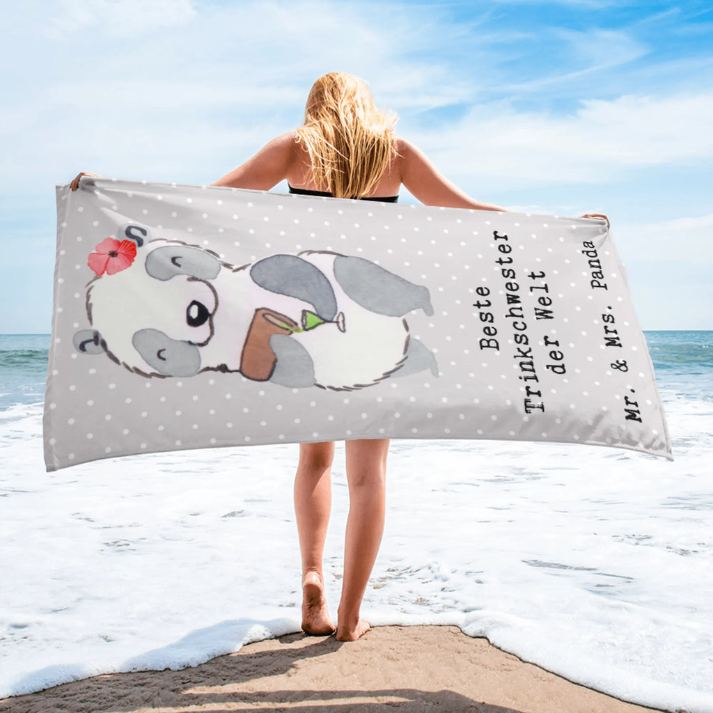 XL bath towel panda Best drinking sister in the world luxury bath sheet, XL bath towel, oversized towel, extra large swim towel, large beach towel, spa towel, for, thank you, gift, giving, birthday, birthday present, gift idea, souvenir, make you happy, gift tip, sister, weekend, sister from another mister, party, drinking sister, bae, Drinking sister, drinking, trifle, friend, alcohol