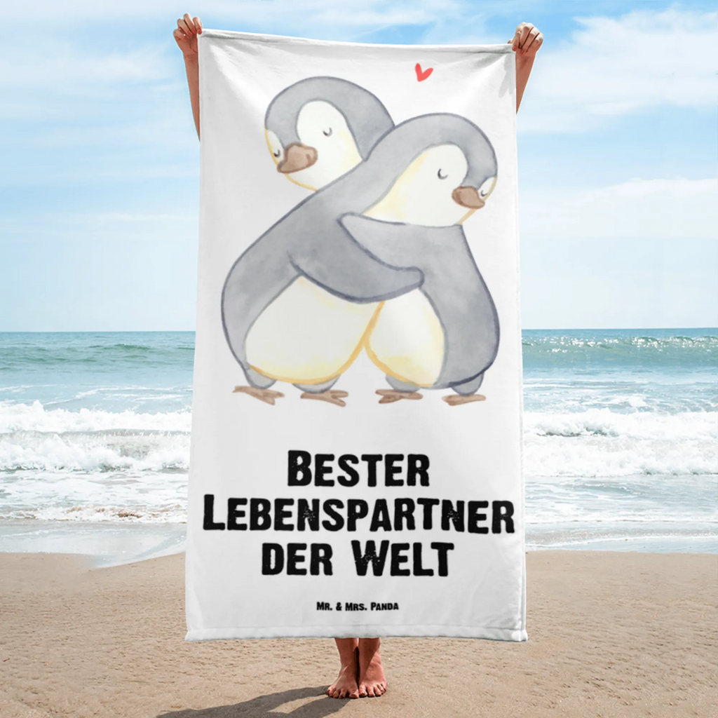 XL bath towel penguin Best life partner in the world large beach towel, extra large swim towel, luxury bath sheet, oversized towel, XL bath towel, spa towel, for, thank you, gift, giving, birthday, birthday present, gift idea, souvenir, make you happy, gift tip, wedding anniversary, Life partner, husband, love, in love, partner, girlfriend, wife, spouse, boyfriend