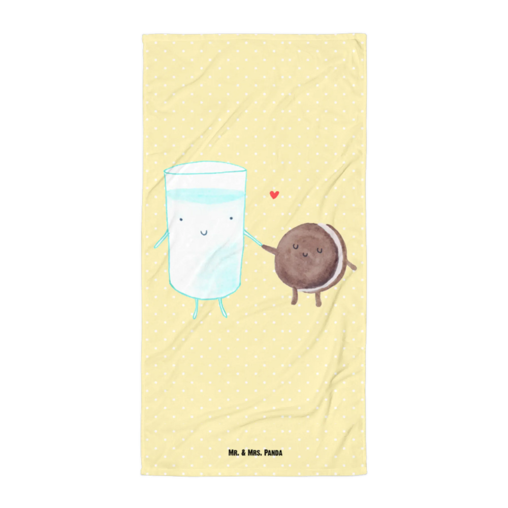 XL bath towel milk biscuit large beach towel, extra large swim towel, XL bath towel, oversized towel, spa towel, luxury bath sheet, small animals, cute, funny, cute animal motives, hand drawn, small world, funny sayings, good mood, happy, gifts, gift ideas, special gifts, animal lover, card, cookie, romantic, coffee, milk, biscuit, motif sweet, Milk, cookies, perfect couple, invitation breakfast