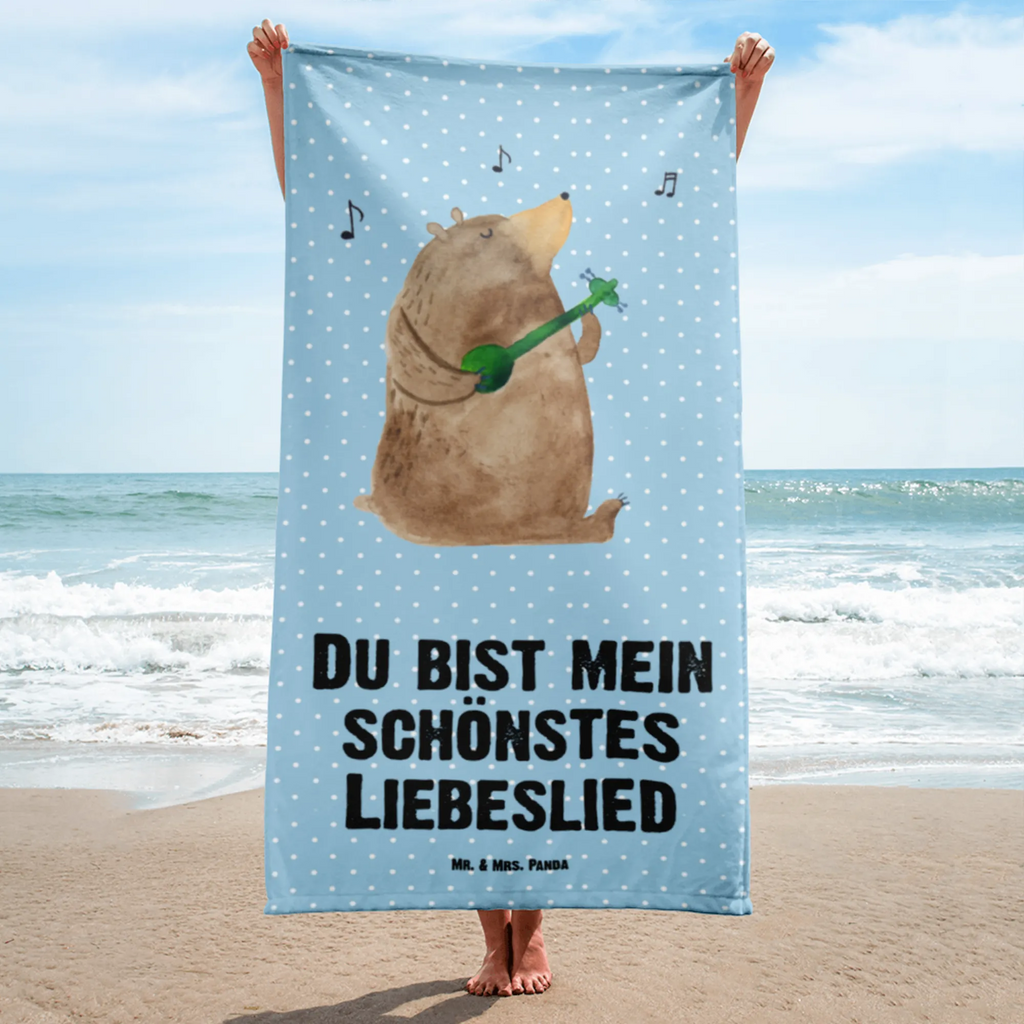 XL bath towel bear song spa towel, oversized towel, XL bath towel, extra large swim towel, large beach towel, luxury bath sheet, bear, teddy, teddy bear, cuddly toy, song, valentine, partner, Bear, love, saying, girlfriend, love song, heart, woman, gift