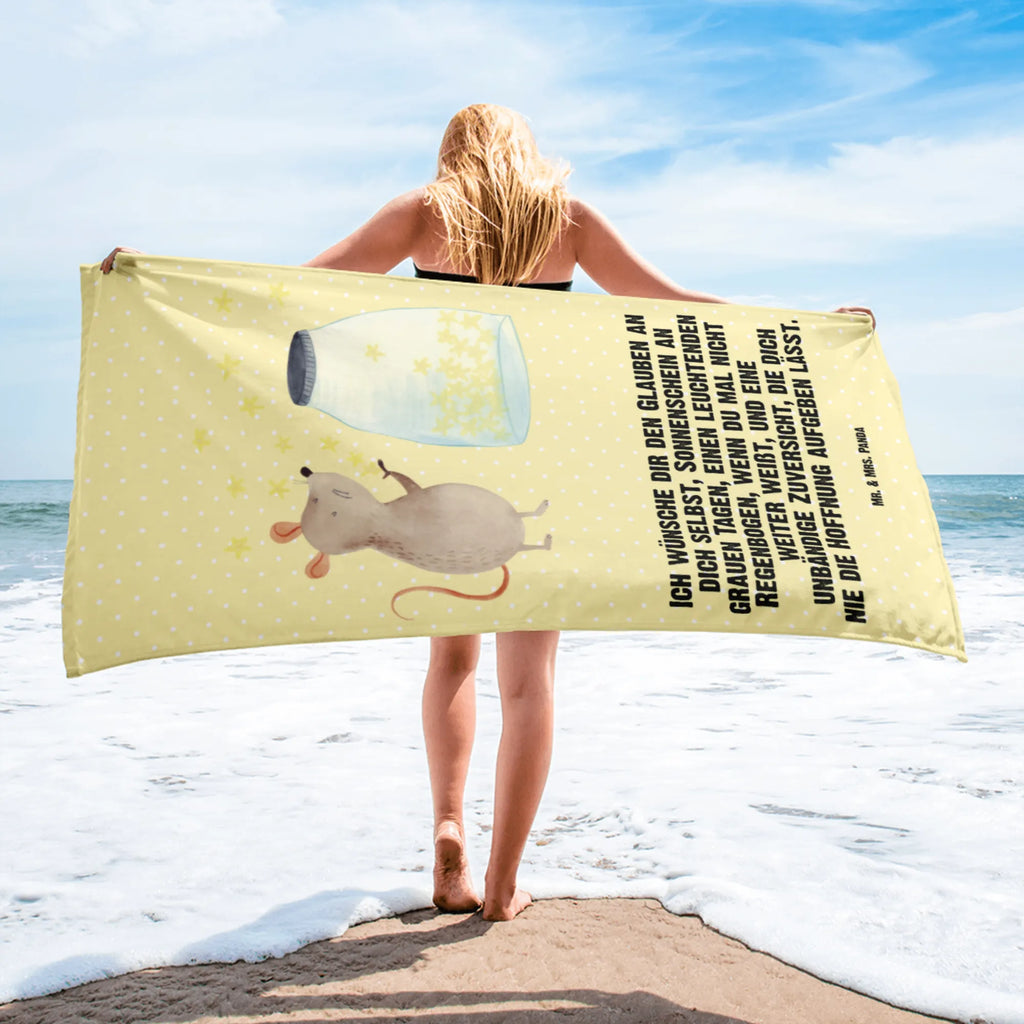 XL ręcznik kąpielowy mysz Gwiazdy Motywy zwierzęce, dobra energia, zabawne powiedzonka, zwierzęta