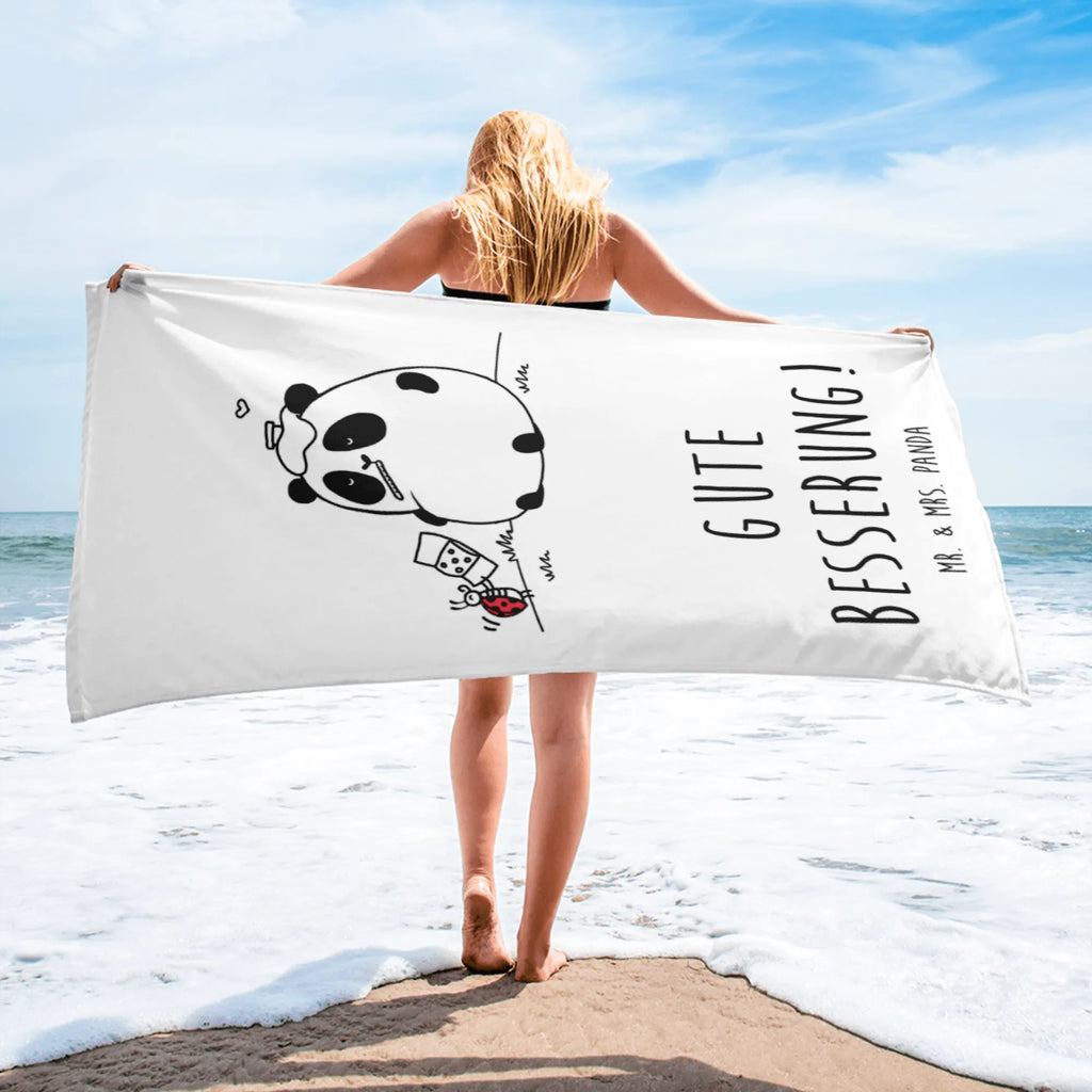 XL bath towel Panda Get well soon spa towel, XL bath towel, luxury bath sheet, large beach towel, extra large swim towel, oversized towel