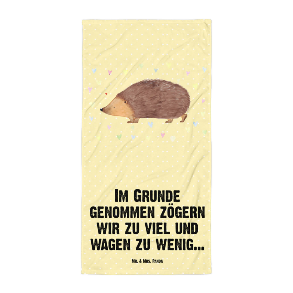 XL ręcznik kąpielowy jeż serca Motywy zwierzęce, dobra energia, zabawne powiedzonka, zwierzęta