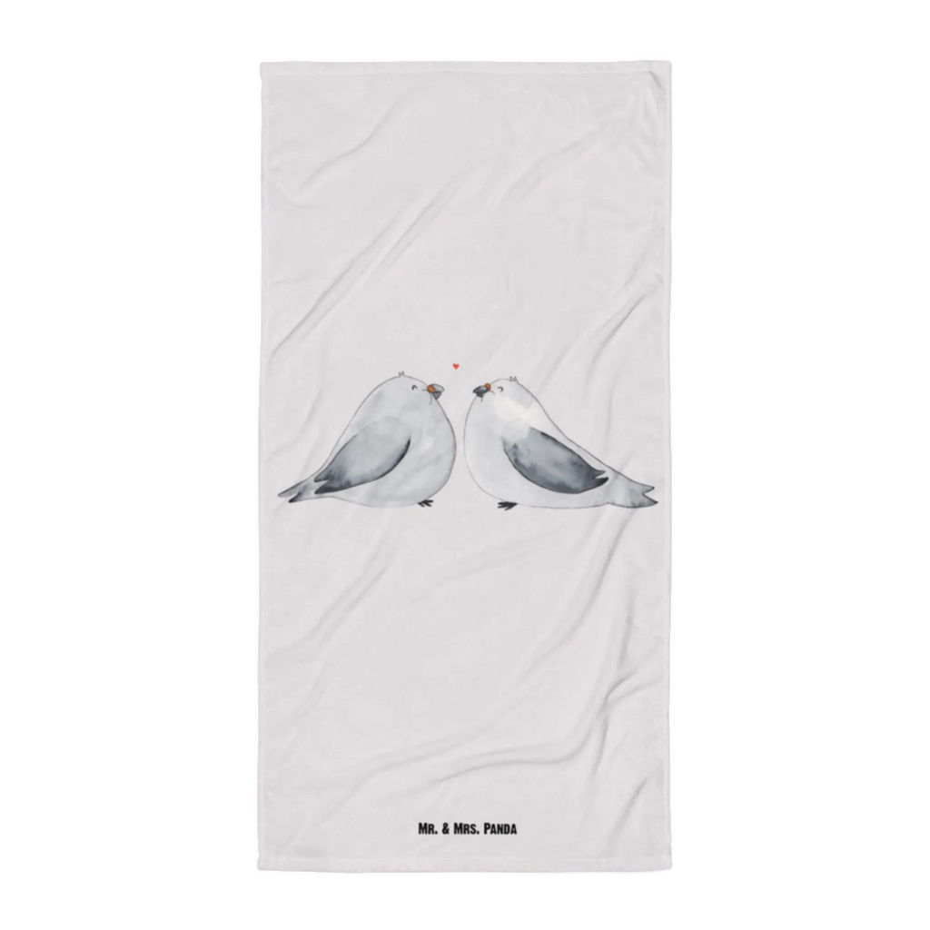 XL ręcznik kąpielowy Gołębia miłość Miłość, partner, przyjaciel, przyjaciółka, mąż, żona, wesele, zaręczyny, prośba o rękę, prezent miłosny, rocznica, dzień ślubu