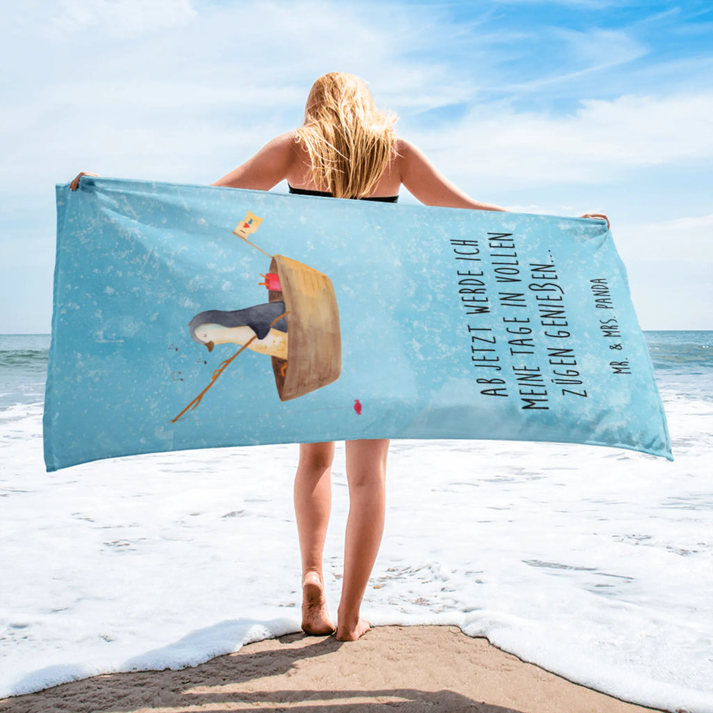 XL bath towel Penguin fishing boat luxury bath sheet, spa towel, large beach towel, oversized towel, extra large swim towel, XL bath towel, Penguin, North Pole, Winter, Penguins, gift idea heartache, motivation, separation, boat, life, fishing, new start, new beginning, divorce, fishing boat, love of life, enjoy, penguins