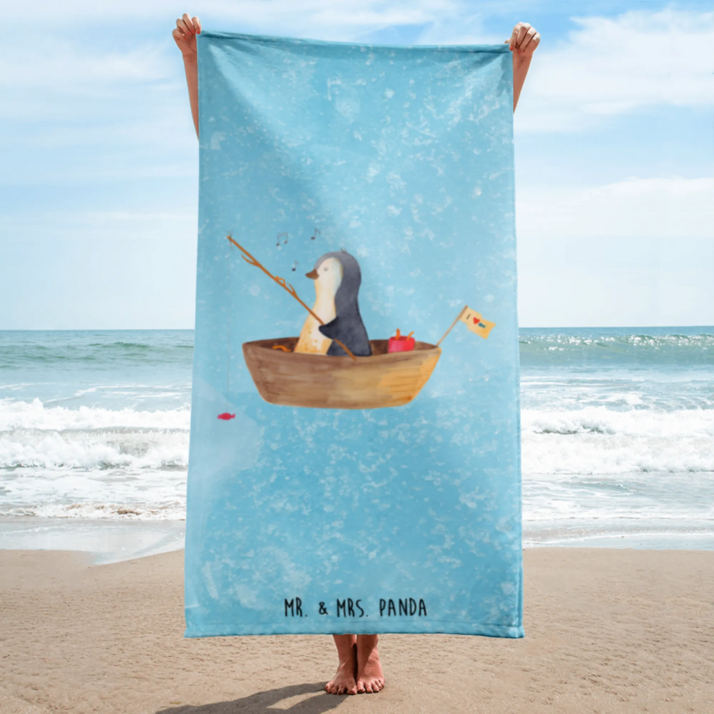 XL bath towel Penguin fishing boat luxury bath sheet, spa towel, large beach towel, oversized towel, extra large swim towel, XL bath towel, Penguin, North Pole, Winter, Penguins, gift idea heartache, motivation, separation, boat, life, fishing, new start, new beginning, divorce, fishing boat, love of life, enjoy, penguins
