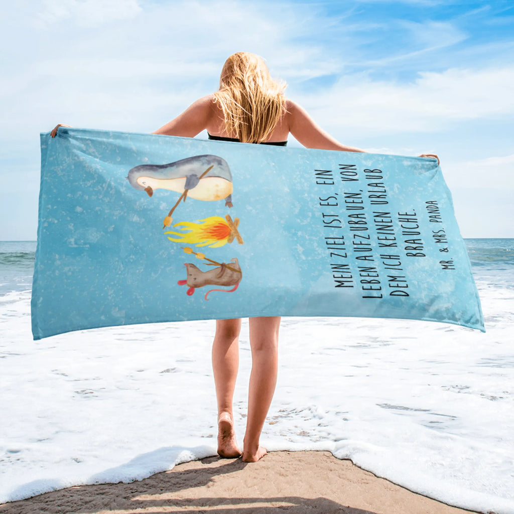 XL ręcznik kąpielowy pingwin ognisko Pinguin