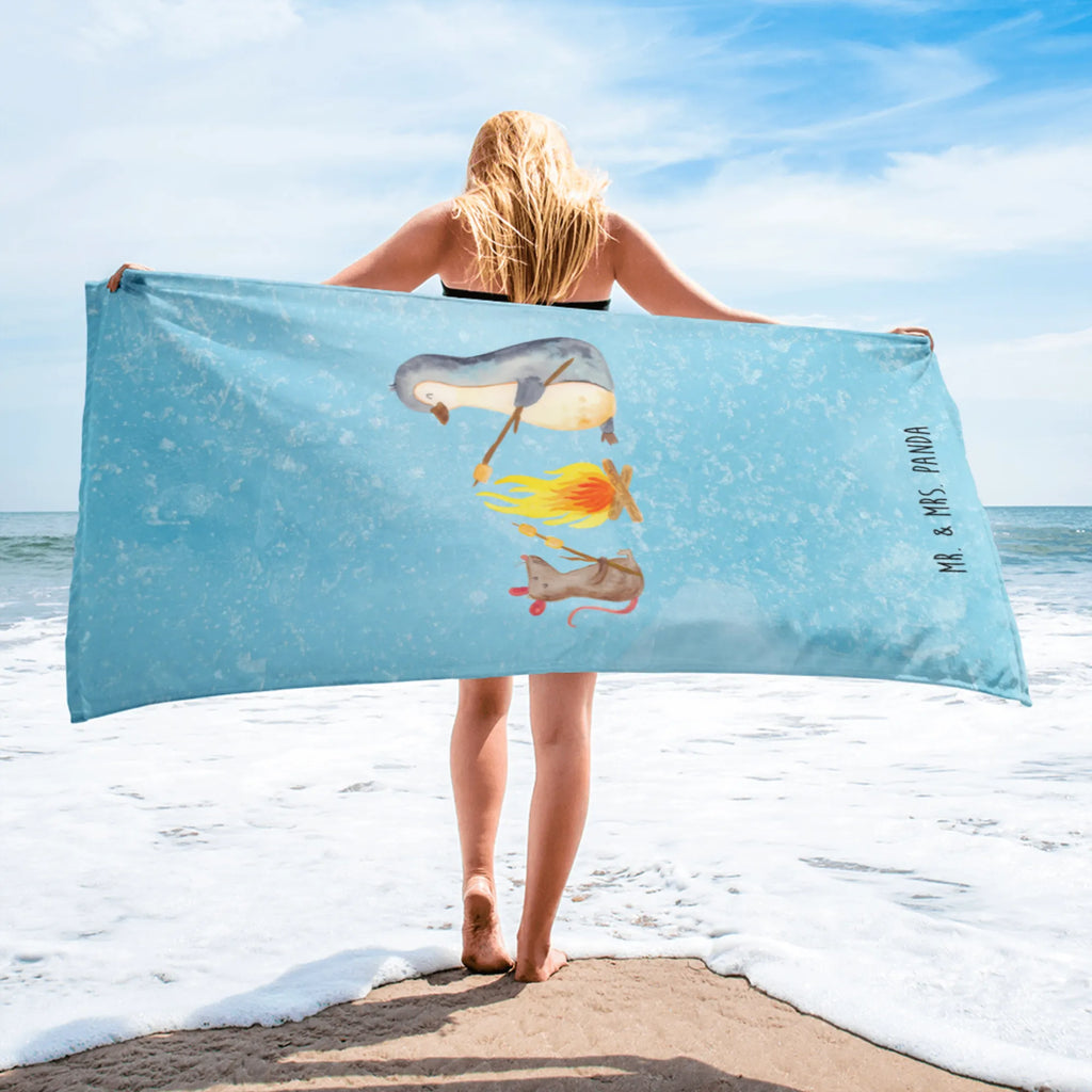 XL ręcznik kąpielowy pingwin ognisko Pinguin