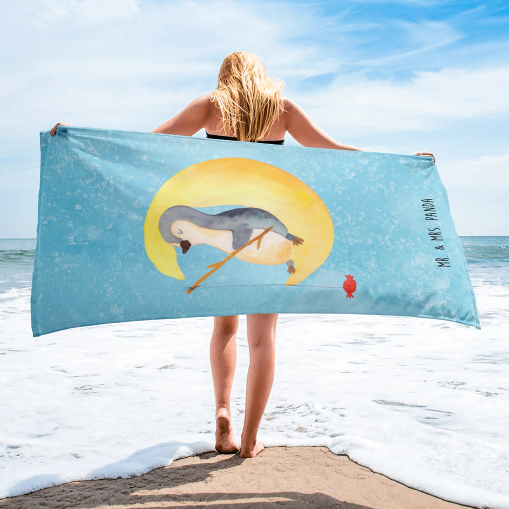 XL bath towel Penguin moon luxury bath sheet, spa towel, extra large swim towel, oversized towel, large beach towel, XL bath towel, Penguin, North Pole, Winter, Penguins, bedroom, night's rest, sleep, guest room, insomnia, penguins, falling asleep, saying