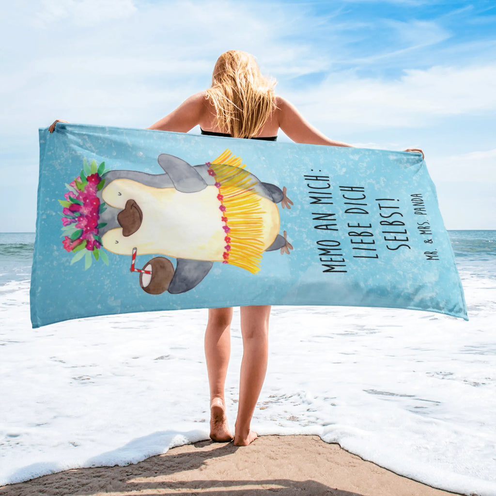 XL bath towel Penguin coconut XL bath towel, oversized towel, large beach towel, luxury bath sheet, spa towel, extra large swim towel, Penguin, North Pole, Winter, Penguins, aloha, vacation, Hawaii, coconut, penguins