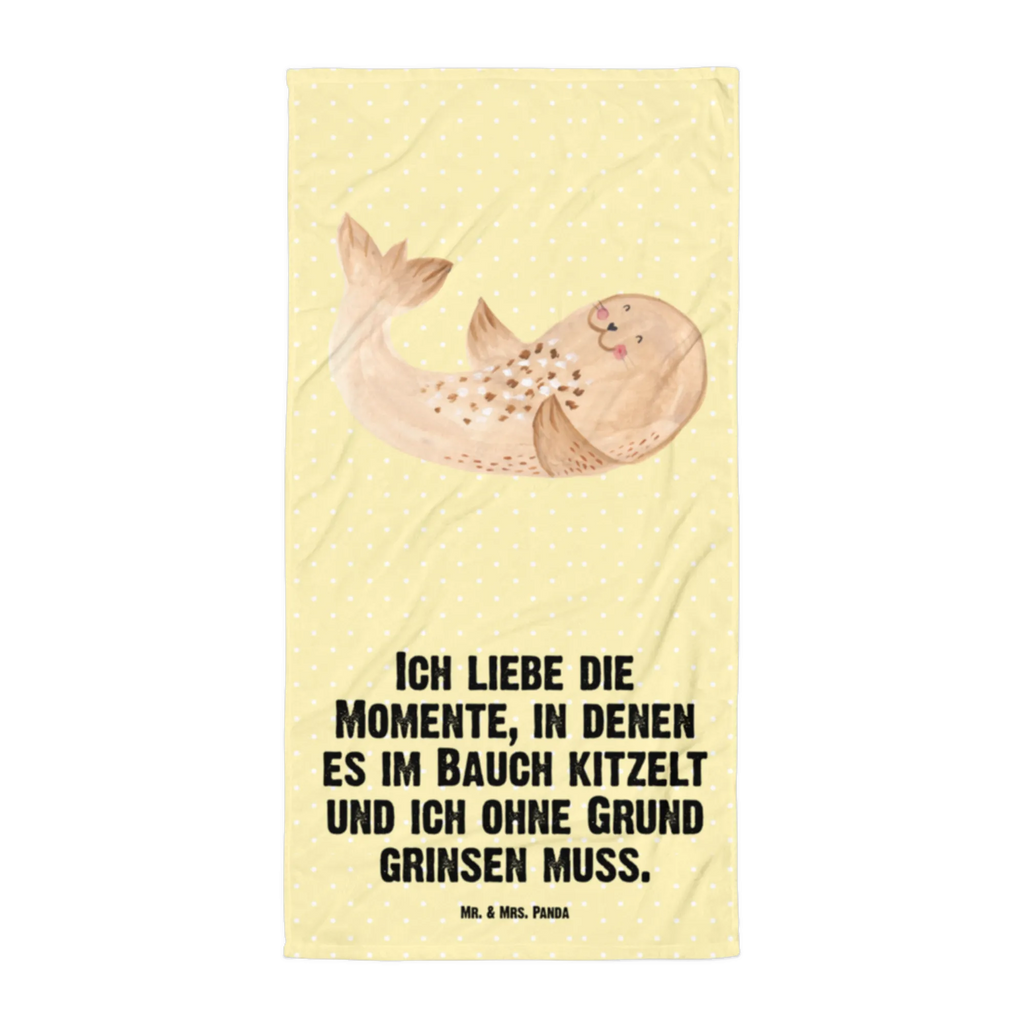 XL ręcznik kąpielowy foka Leżeć Motywy zwierzęce, dobra energia, zabawne powiedzonka, zwierzęta