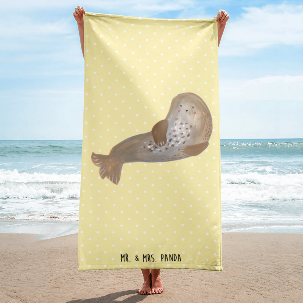 XL bath towel seal Laugh oversized towel, extra large swim towel, spa towel, XL bath towel, luxury bath sheet, large beach towel, small animals, cute, funny, cute animal motives, hand drawn, small world, funny sayings, good mood, happy, gifts, gift ideas, special gifts, animal lover, card, Sea animal, Baltic Sea, North Sea, Seal, Seals, Beach