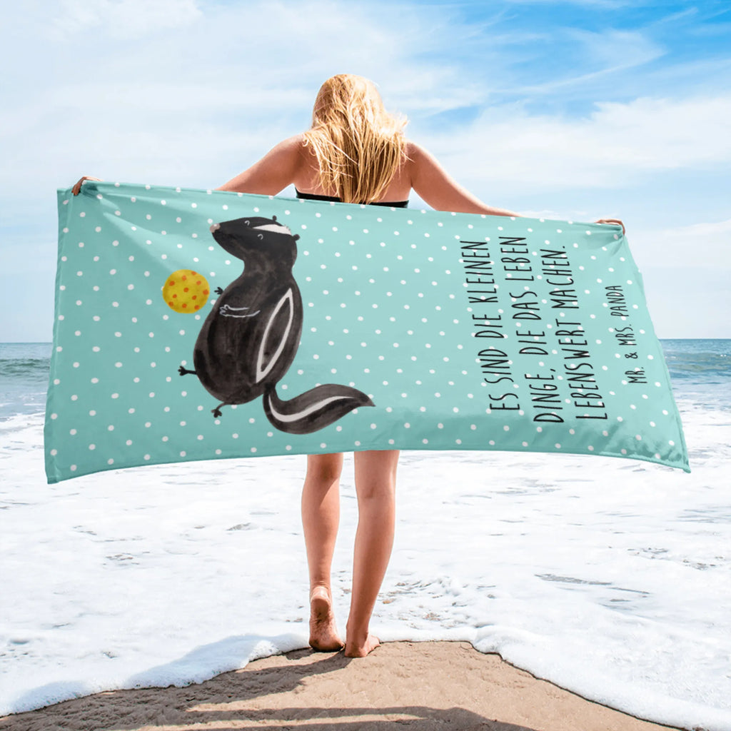 XL ręcznik kąpielowy skunks piłka Stinktier, Skunk