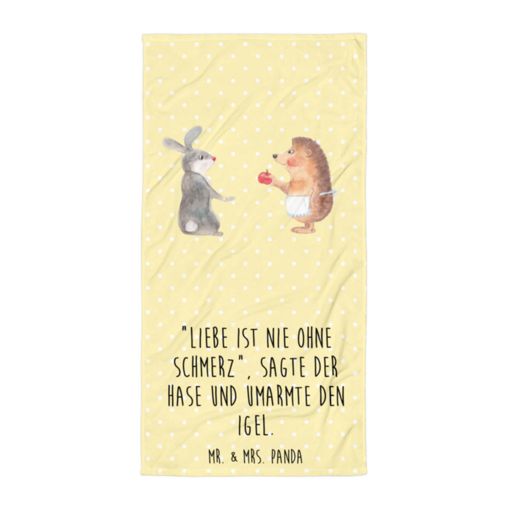 XL ręcznik kąpielowy królik jeż Motywy zwierzęce, dobra energia, zabawne powiedzonka, zwierzęta
