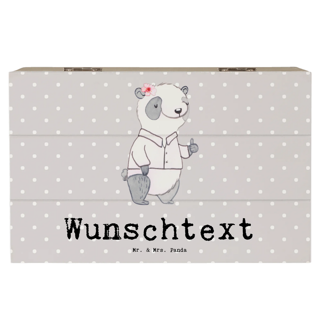 Personalised wooden chest panda Best Team Leader for, thank you, gift, giving, birthday, birthday present, gift idea, souvenir, make you happy, gift tip, retirement, farewell, boss, colleague, manager, seminar leader, Team leader, group leader, supervisor, farewell gift