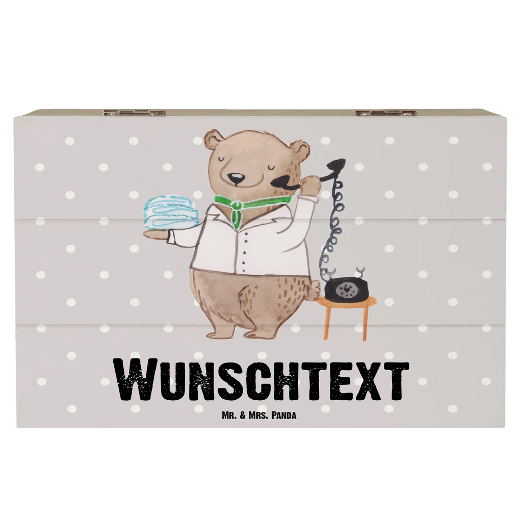 Personalizowane drewniane pudełko pracownica hotelu Serce Zawód, Wykształcenie, Jubileusz, Pożegnanie, Emerytura, Kolega, Koleżanka, Prezent, Dawać, Pracownik, Współpracownik, Firma, Dziękuję, Dziękuję bardzo