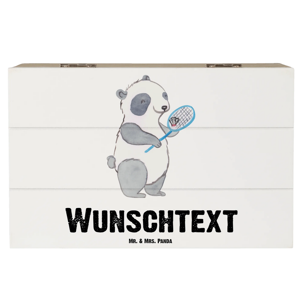 Personalisierte Holzkiste Panda Badminton Erinnerungskiste Personalisiert, Schatulle Personalisiert, Holzkiste mit Namen, Schatulle mit Namen, Erinnerungsbox mit Namen, Truhe mit Namen, Erinnerungsbox Personalisiert, Dekokiste Personalisiert, Kiste Personalisiert, Aufbewahrungsbox mit Namen, GEschenkdose Personalisiert, Geschenkbox Personalisiert, Aufbewahrungsbox Personalisiert, Truhe Personalisiert, Holzkiste Personalisiert, Schatzkiste mit Namen, Dekokiste mit Namen, Schatzkiste Personalisiert, Kiste mit Namen, mit Namen, Geschenk, Schenken, Sport, Sportart, Hobby, Danke, Dankeschön, Auszeichnung, Gewinn, Sportler, Badminton, Badminton spielen