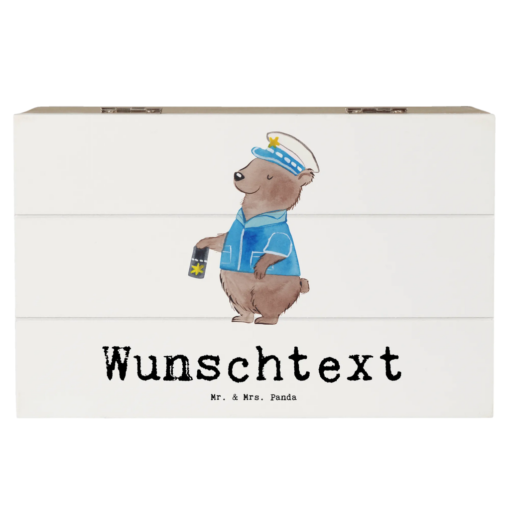 Personalised wooden chest Police officer Heart gift, gift idea, best, farewell gift, passing exam, anniversary, retirement, promotion, job start, sayings, funny, profession