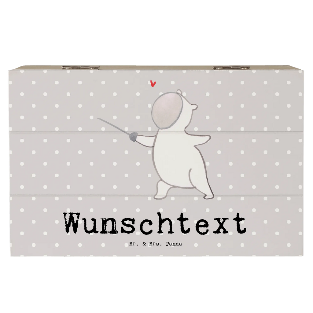 Personalisierte Holzkiste Panda Fechten Schatzkiste Personalisiert, Truhe Personalisiert, Schatulle Personalisiert, Truhe mit Namen, Aufbewahrungsbox mit Namen, Dekokiste mit Namen, Kiste Personalisiert, Dekokiste Personalisiert, Schatulle mit Namen, GEschenkdose Personalisiert, Holzkiste mit Namen, Kiste mit Namen, Erinnerungsbox Personalisiert, Erinnerungsbox mit Namen, Schatzkiste mit Namen, Geschenkbox Personalisiert, Holzkiste Personalisiert, Erinnerungskiste Personalisiert, mit Namen, Aufbewahrungsbox Personalisiert, Geschenk, Schenken, Sport, Sportart, Hobby, Danke, Dankeschön, Auszeichnung, Gewinn, Sportler, Fechten, Fecht Verein, Fechter Bund, Fecht Club