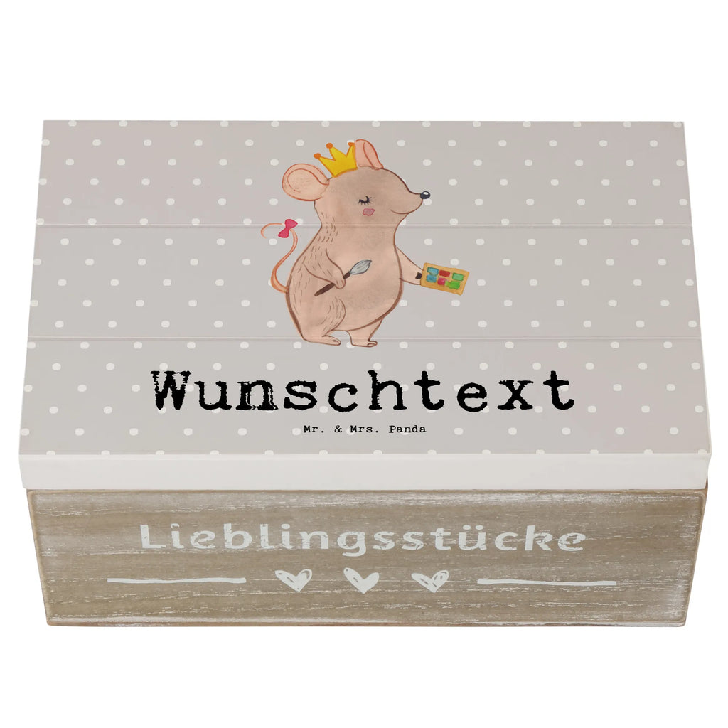 Personalised wooden chest Make Up Artist heart gift, gift idea, best, farewell gift, passing exam, anniversary, retirement, promotion, job start, sayings, funny, profession