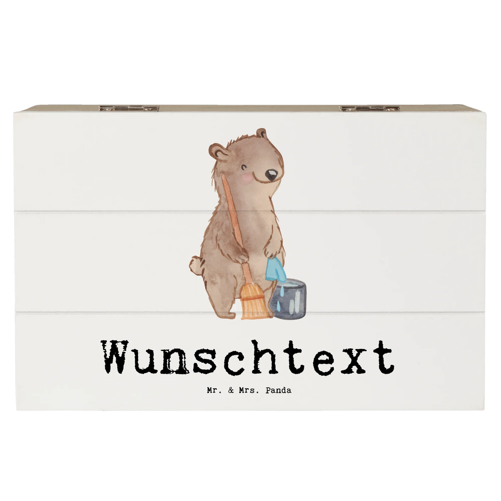 Personalised wooden chest cleaning lady heart gift, gift idea, best, farewell gift, passing exam, anniversary, retirement, promotion, job start, sayings, funny, profession