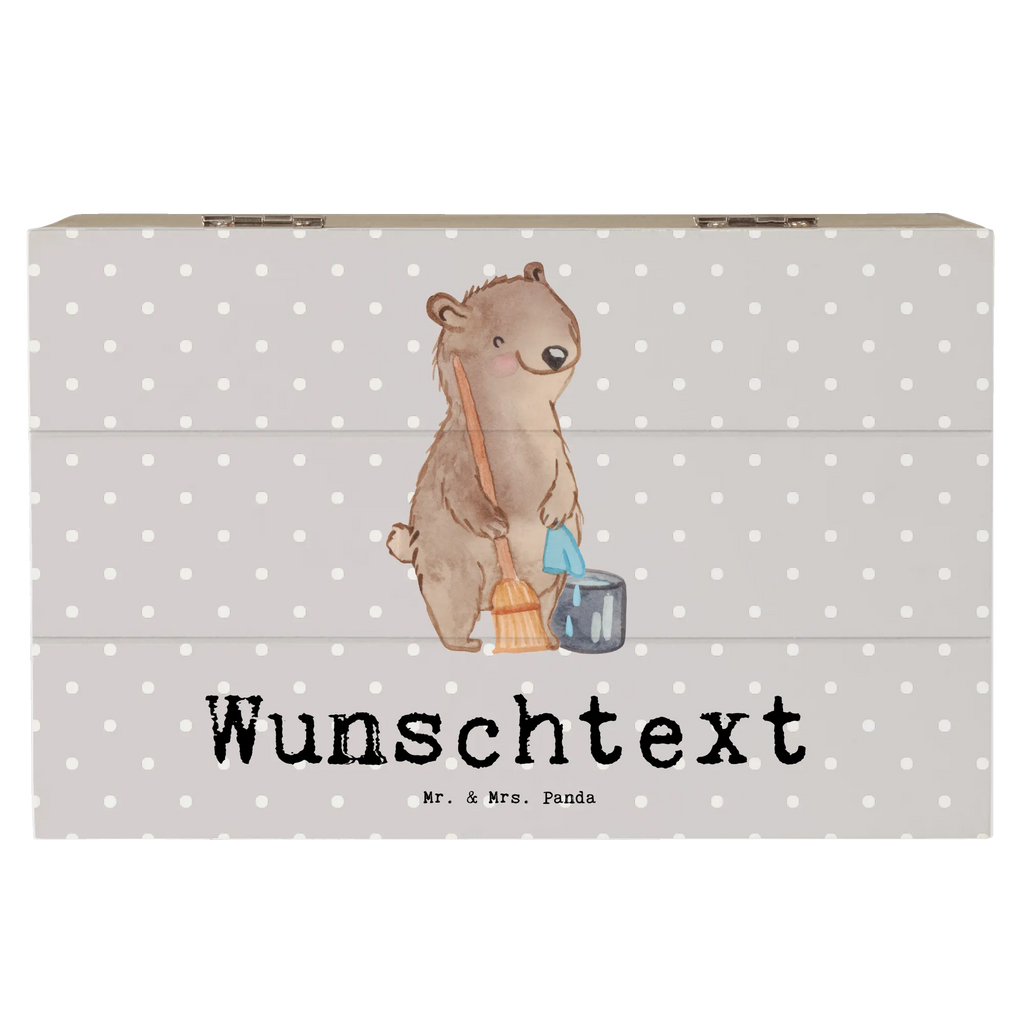 Personalised wooden chest cleaning lady heart gift, gift idea, best, farewell gift, passing exam, anniversary, retirement, promotion, job start, sayings, funny, profession