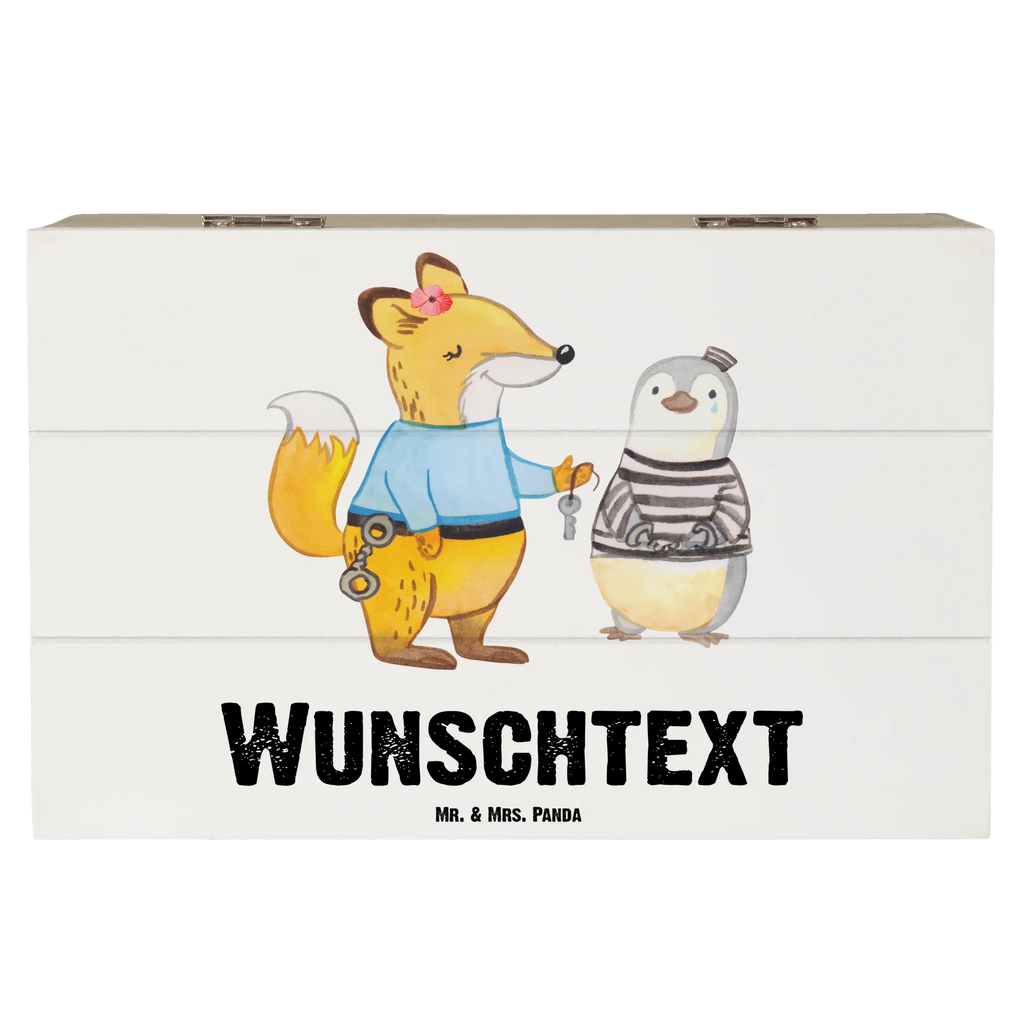Personalizowane drewniane pudełko strażniczka więzienna serce Zawód, Wykształcenie, Jubileusz, Pożegnanie, Emerytura, Kolega, Koleżanka, Prezent, Dawać, Pracownik, Współpracownik, Firma, Dziękuję, Dziękuję bardzo