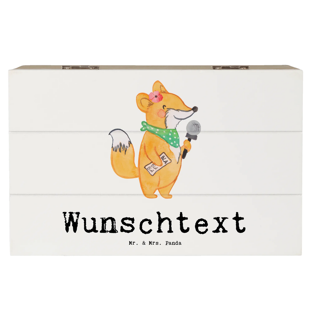 Personalised wooden chest journalist Heart profession, job start, promotion, retirement, anniversary, passing exam, farewell gift, best, sayings, gift, gift idea