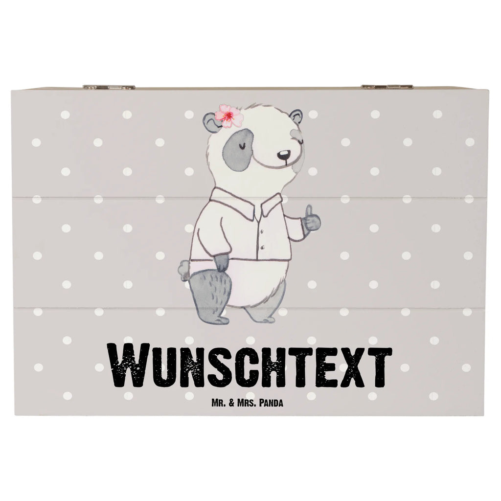 Personalised wooden chest panda Best Team Leader for, thank you, gift, giving, birthday, birthday present, gift idea, souvenir, make you happy, gift tip, retirement, farewell, boss, colleague, manager, seminar leader, Team leader, group leader, supervisor, farewell gift