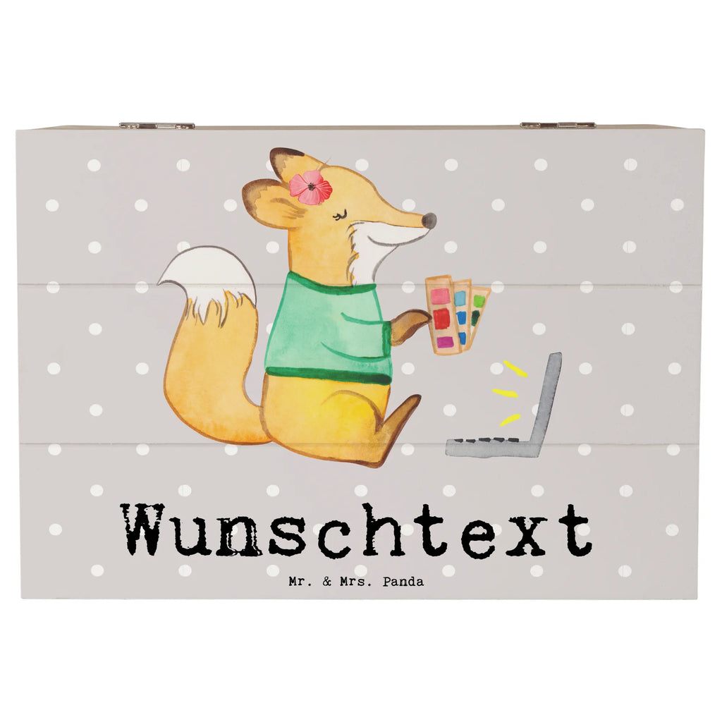 Personalised wooden chest graphic designer Heart gift, gift idea, best, farewell gift, passing exam, anniversary, retirement, promotion, job start, sayings, funny, profession