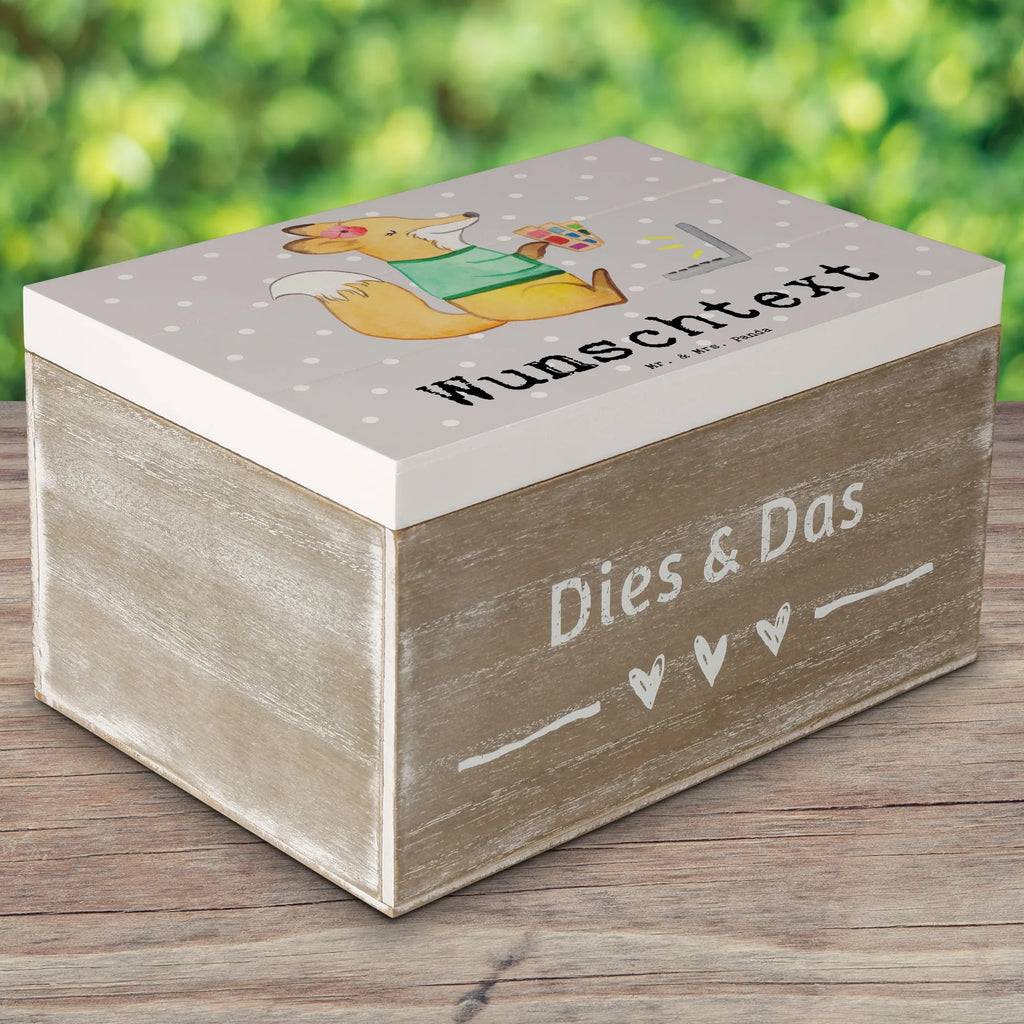 Personalised wooden chest graphic designer Heart gift, gift idea, best, farewell gift, passing exam, anniversary, retirement, promotion, job start, sayings, funny, profession