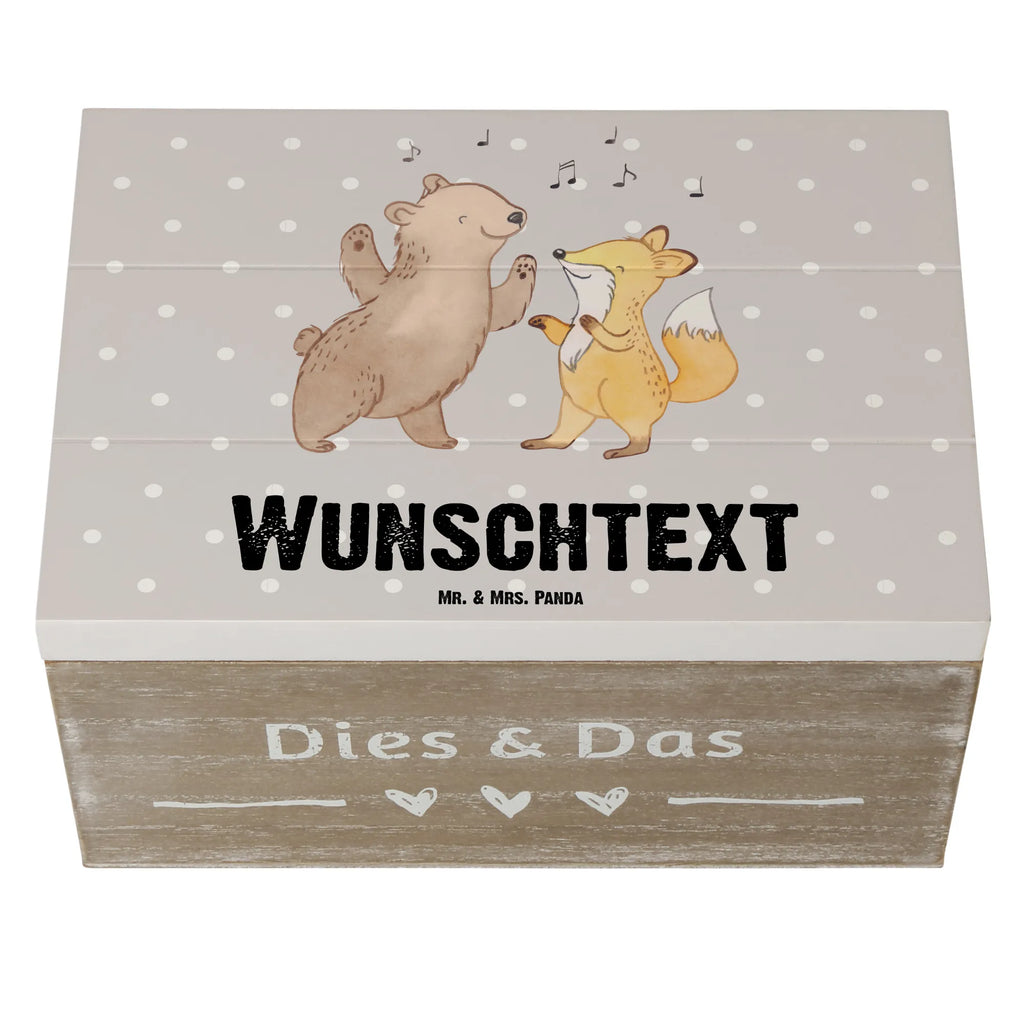 Personalised wooden chest Bear &amp; Fox disco Kiste Personalisiert, Schatzkiste mit Namen, Holzkiste Personalisiert, Geschenkbox Personalisiert, Schatzkiste Personalisiert, Dekokiste mit Namen, Truhe mit Namen, Schatulle Personalisiert, Schatulle mit Namen, GEschenkdose Personalisiert, Holzkiste mit Namen, Erinnerungsbox Personalisiert, Dekokiste Personalisiert, Aufbewahrungsbox mit Namen, Aufbewahrungsbox Personalisiert, Kiste mit Namen, Truhe Personalisiert, mit Namen, Erinnerungsbox mit Namen, Erinnerungskiste Personalisiert, Geschenk, Schenken, Sport, Sportart, Hobby, Danke, Dankeschön, Auszeichnung, Gewinn, Sportler, Tanzstimmung, Nachtclub, Feiern, Clubbing, Tanzen, Clubs, Disco