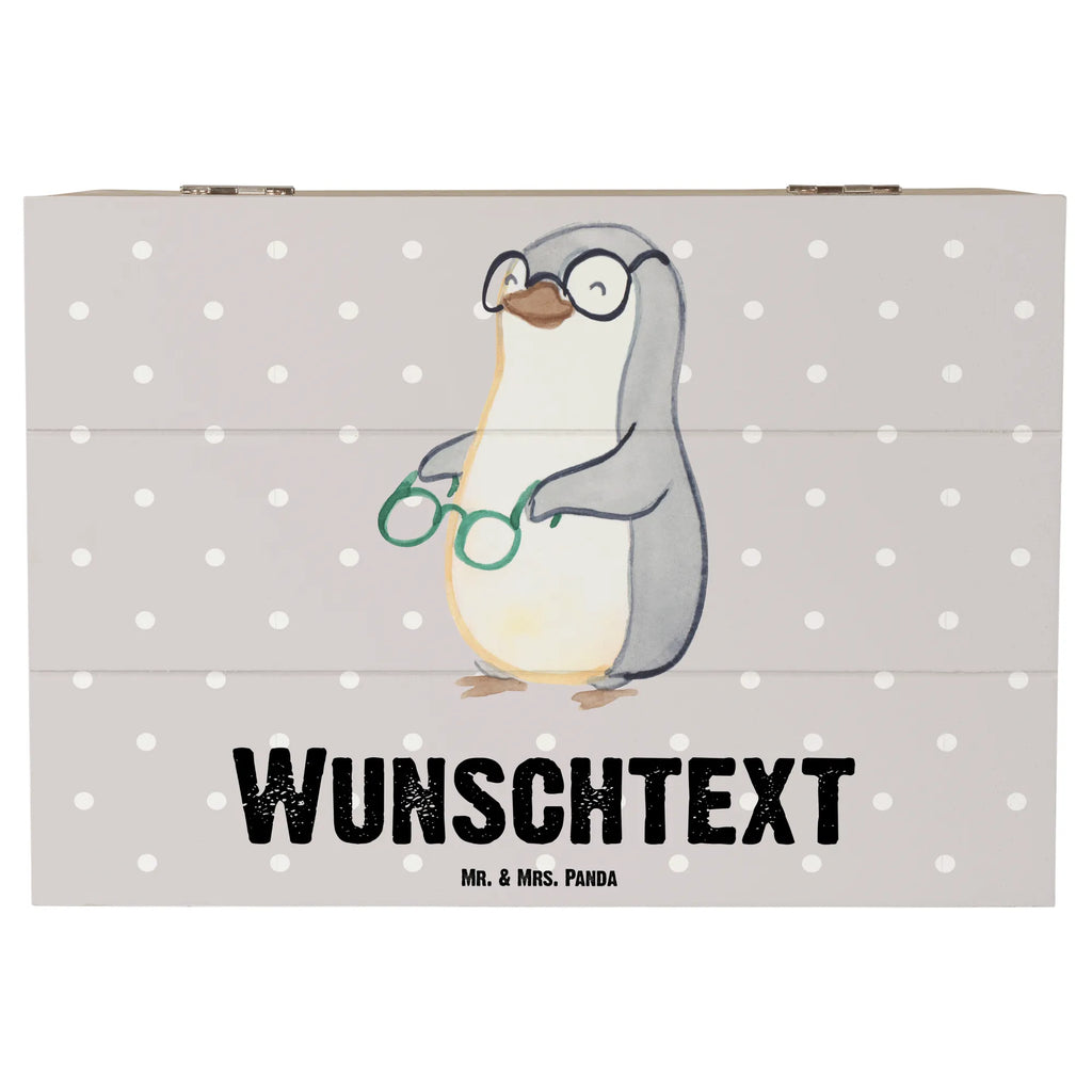 Personalizowane drewniane pudełko optyk serce Zawód, Wykształcenie, Jubileusz, Pożegnanie, Emerytura, Kolega, Koleżanka, Prezent, Dawać, Pracownik, Współpracownik, Firma, Dziękuję, Dziękuję bardzo