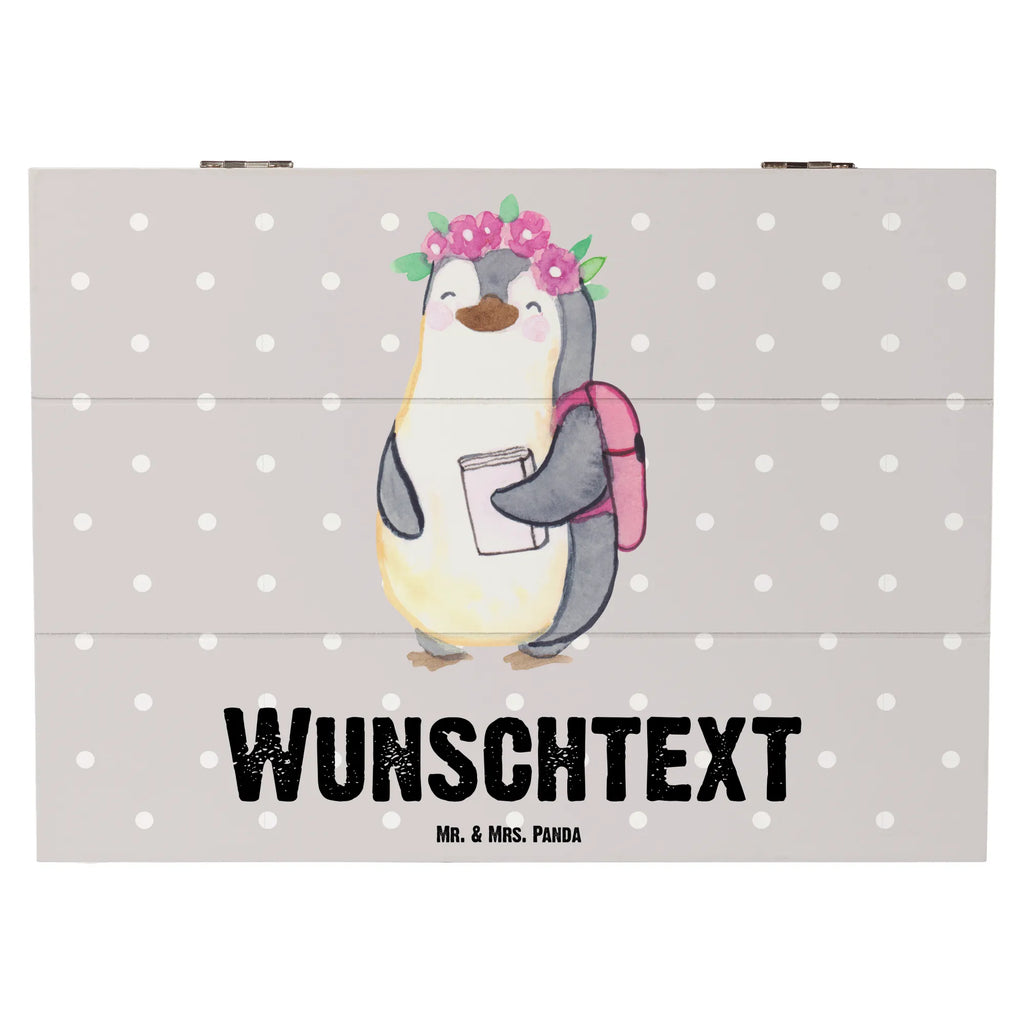 Personalised wooden chest penguin Best granddaughter in the world for, thank you, gift, giving, birthday, birthday present, gift idea, souvenir, make you happy, gift tip, grandma, grandchild, Granddaughter, christening, grandpa, granddaughter, child from daughter, child from son