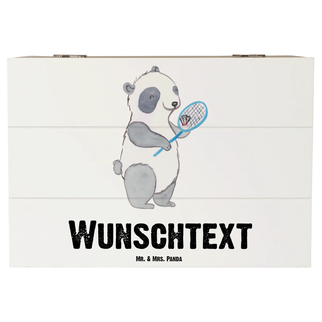 Personalisierte Holzkiste Panda Badminton Erinnerungskiste Personalisiert, Schatulle Personalisiert, Holzkiste mit Namen, Schatulle mit Namen, Erinnerungsbox mit Namen, Truhe mit Namen, Erinnerungsbox Personalisiert, Dekokiste Personalisiert, Kiste Personalisiert, Aufbewahrungsbox mit Namen, GEschenkdose Personalisiert, Geschenkbox Personalisiert, Aufbewahrungsbox Personalisiert, Truhe Personalisiert, Holzkiste Personalisiert, Schatzkiste mit Namen, Dekokiste mit Namen, Schatzkiste Personalisiert, Kiste mit Namen, mit Namen, Geschenk, Schenken, Sport, Sportart, Hobby, Danke, Dankeschön, Auszeichnung, Gewinn, Sportler, Badminton, Badminton spielen