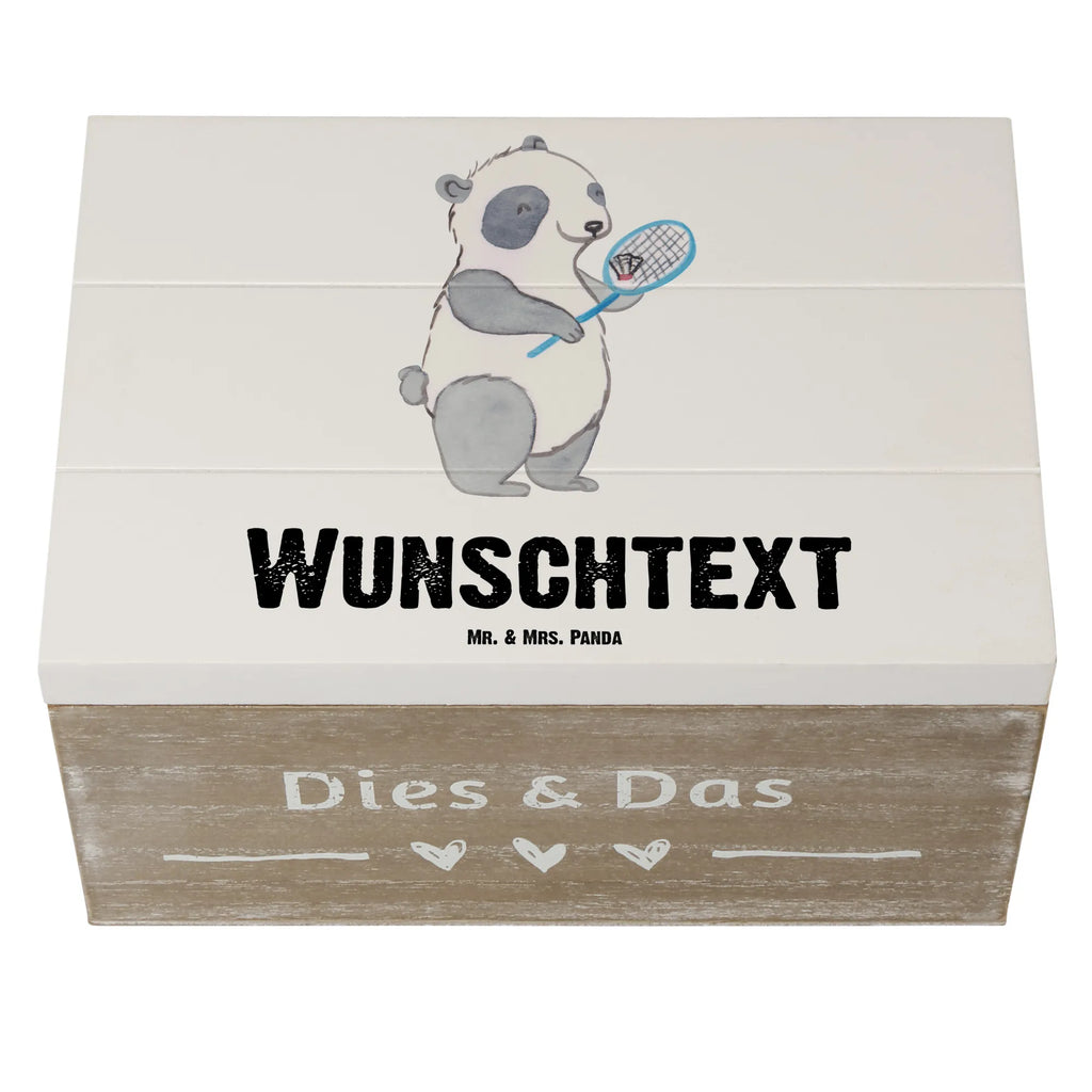 Personalisierte Holzkiste Panda Badminton Erinnerungskiste Personalisiert, Schatulle Personalisiert, Holzkiste mit Namen, Schatulle mit Namen, Erinnerungsbox mit Namen, Truhe mit Namen, Erinnerungsbox Personalisiert, Dekokiste Personalisiert, Kiste Personalisiert, Aufbewahrungsbox mit Namen, GEschenkdose Personalisiert, Geschenkbox Personalisiert, Aufbewahrungsbox Personalisiert, Truhe Personalisiert, Holzkiste Personalisiert, Schatzkiste mit Namen, Dekokiste mit Namen, Schatzkiste Personalisiert, Kiste mit Namen, mit Namen, Geschenk, Schenken, Sport, Sportart, Hobby, Danke, Dankeschön, Auszeichnung, Gewinn, Sportler, Badminton, Badminton spielen