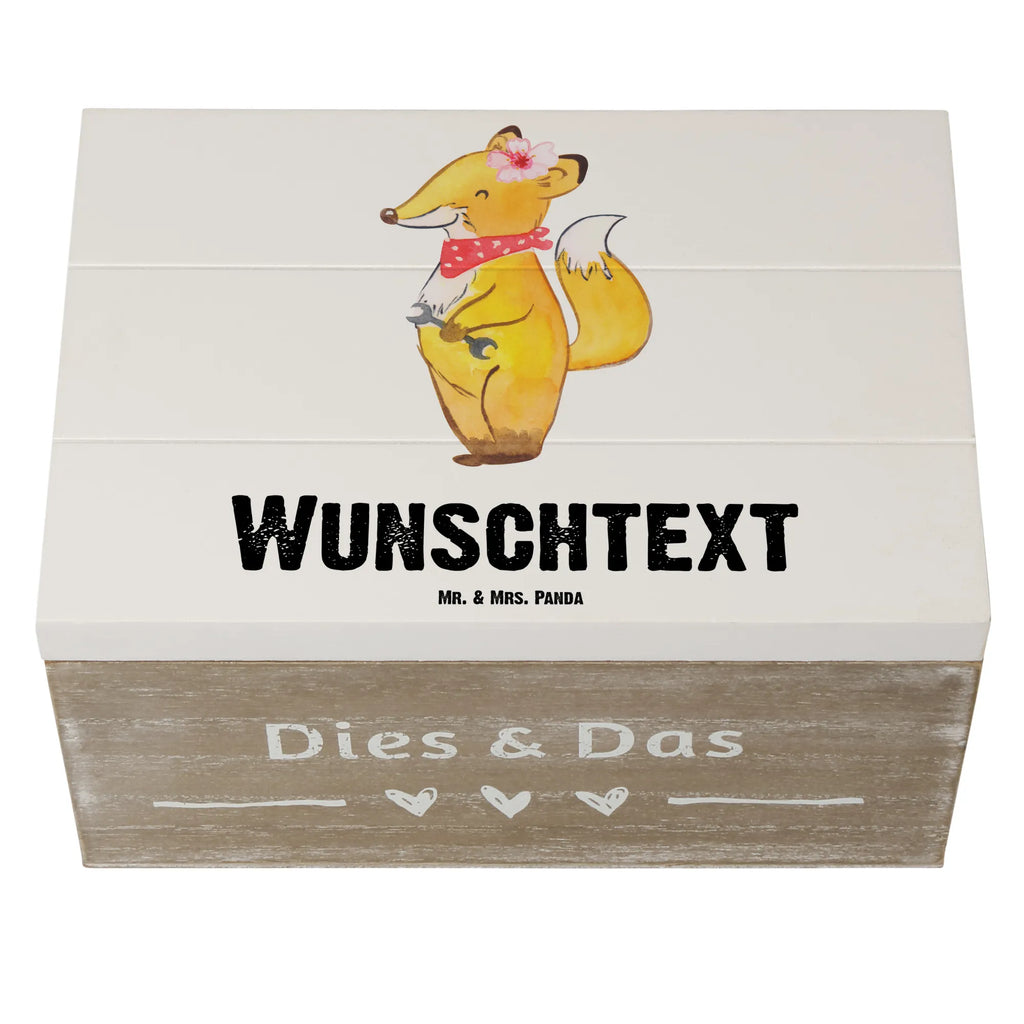 Personalizowane drewniane pudełko Mechatronik pojazdów samochodowych serce Zawód, Wykształcenie, Jubileusz, Pożegnanie, Emerytura, Kolega, Koleżanka, Prezent, Dawać, Pracownik, Współpracownik, Firma, Dziękuję, Dziękuję bardzo