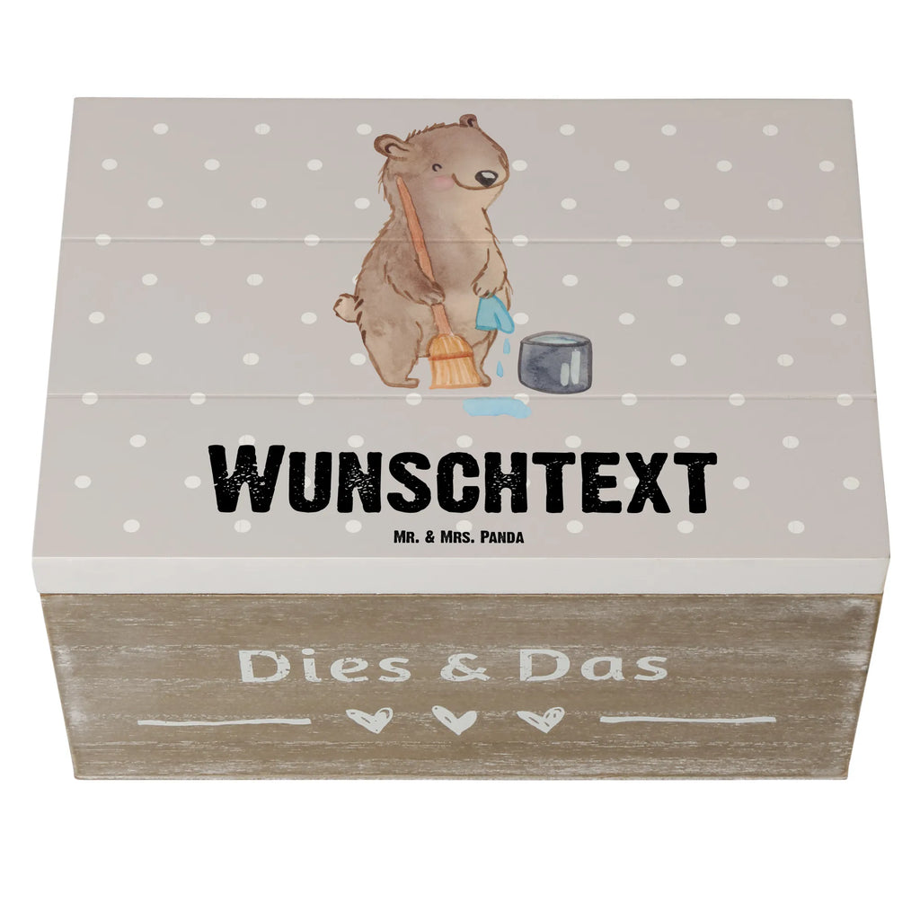 Personalised wooden chest cleaning lady heart gift, gift idea, best, farewell gift, passing exam, anniversary, retirement, promotion, job start, sayings, funny, profession